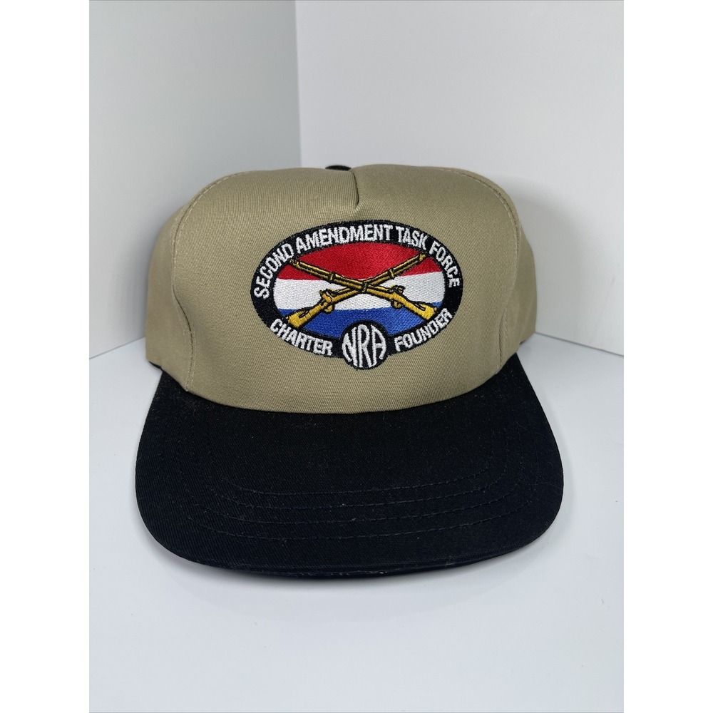 NRA Second Amendment Task Force Charter Founder Hat Snapback‎ Beige USA
